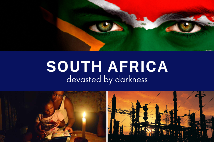 South Africa in darkness