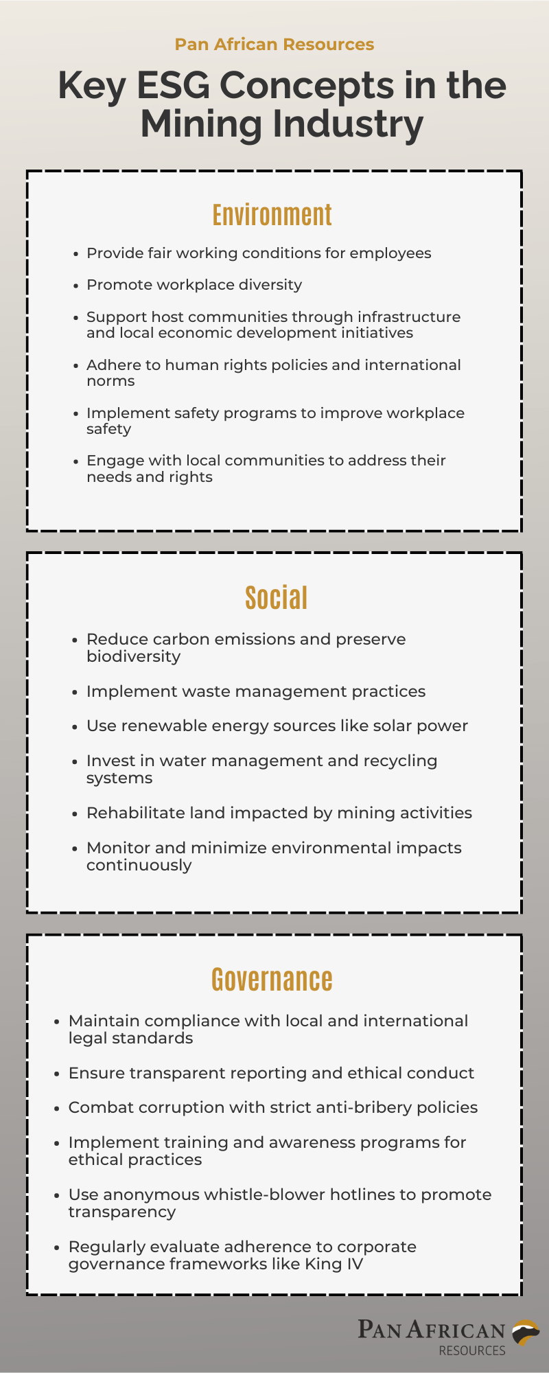 ESG in the Mining Industry Meeting Investor & Economic Demands