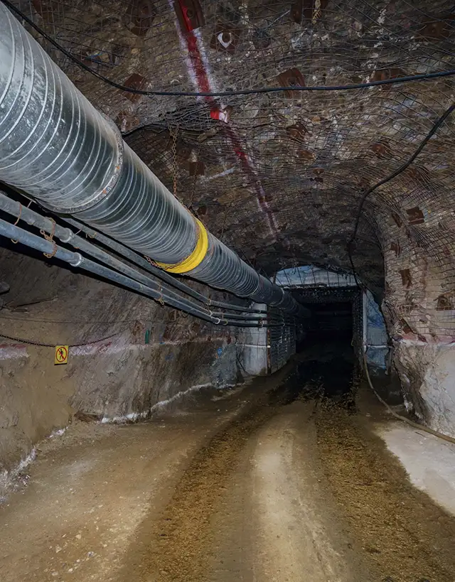 Image taken inside the Barberton (Sheba) Mine